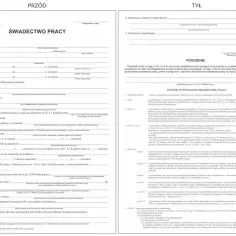 Świadectwo pracy, które pomaga sprawdzić ilu pracowników zatrudnia firma, zawiera dane o zatrudnieniu i przebiegu pracy.