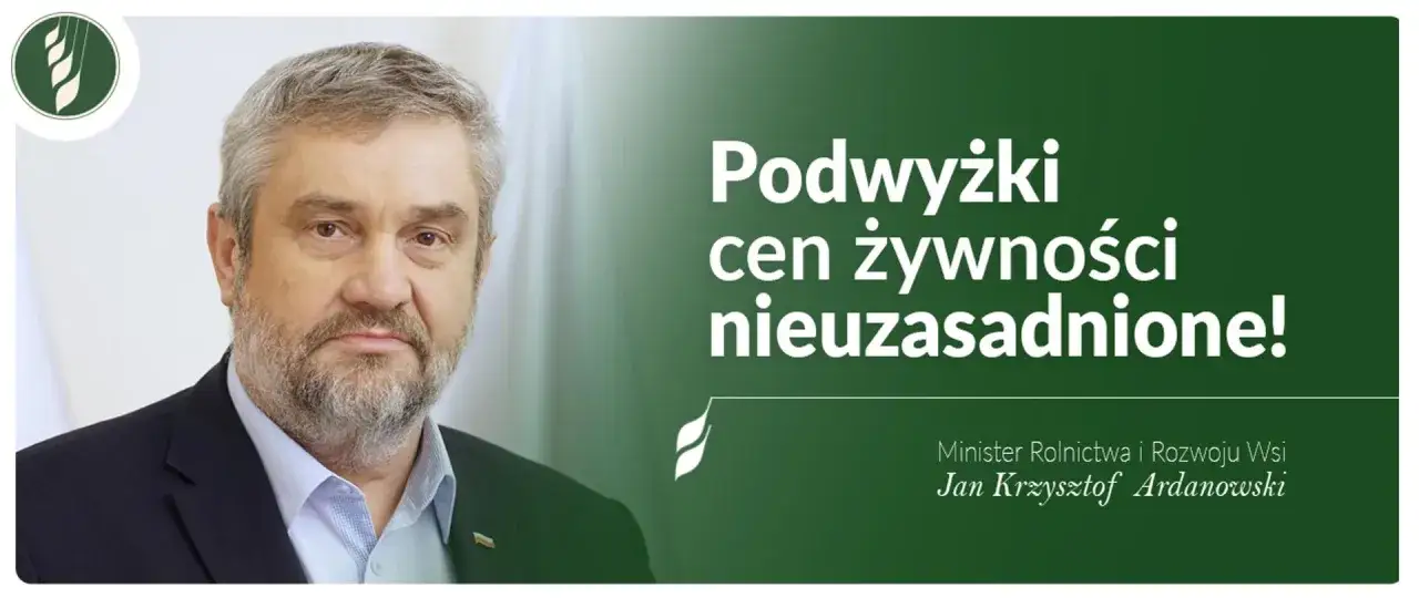 Minister rolnictwa Jan Krzysztof Ardanowski oświadcza: 